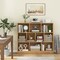Costway 10-Cube Bookcase for Kids 41"Wooden Toy Storage Organizer for Kid’s Room White/Natural